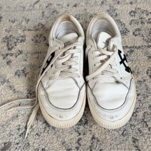 Off-White Kids White Leather Sneakers